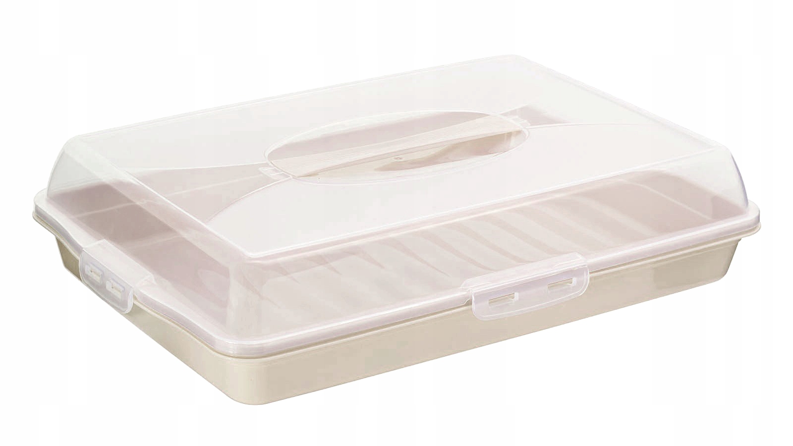 

Pojemnik na ciasto wypieki pudełko box 45cm beżowy