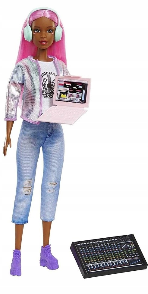 LALKA BARBIE PRODUCENTKA MUZYCZNA + akcesoria 78 Marka Mattel