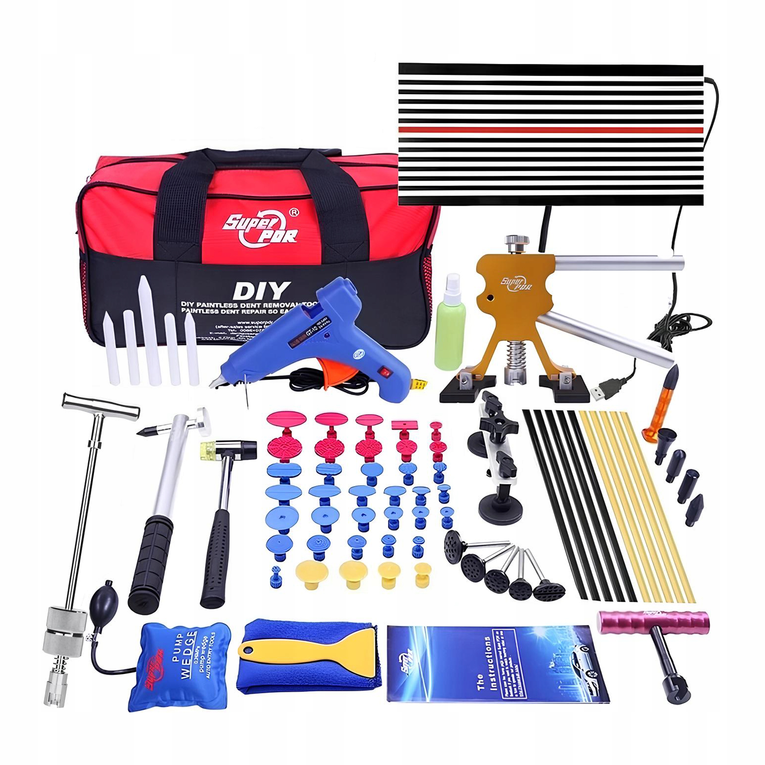 Nástroje Pdr Sada Pro Odstraňování Promáčklin Krupobití Oprava Jamek