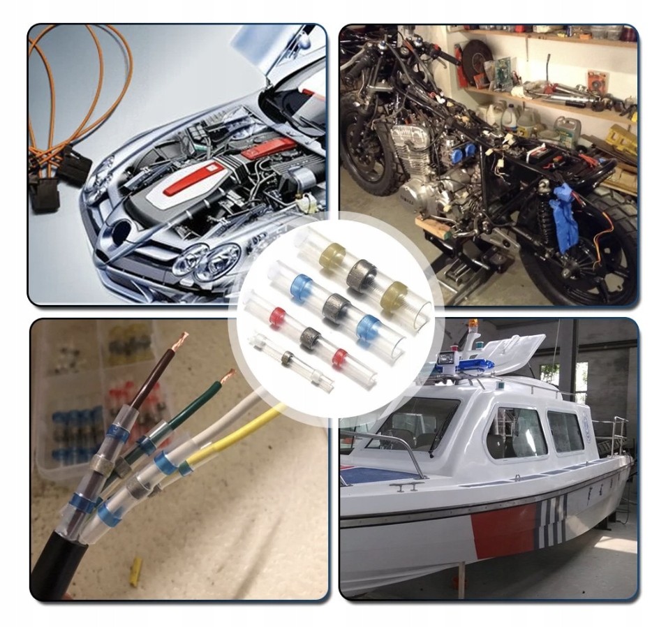 SZYBKOZŁĄCZKA Z CYNĄ TERMOKURCZLIWA ZESTAW 100 SZT Marka MFC