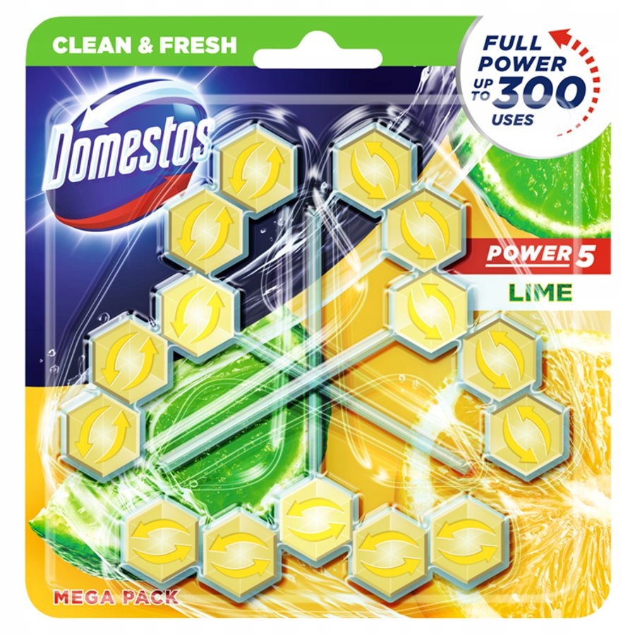 

Kostka do wc Domestos kostki do spłuczki 3x50 Lime