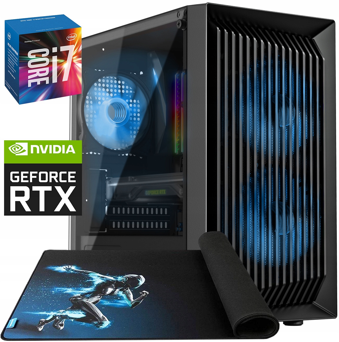 Herný počítač RTX 4060 i7-6700 16GB RAM SSD 1TB WINDOWS 10 RGB