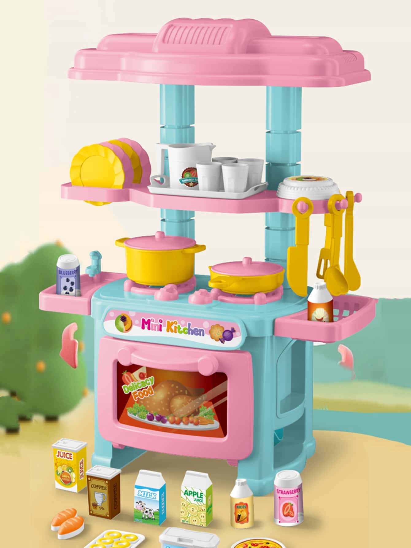 SHEIN KOLOROWY ZESTAW KUCHENNY MINI