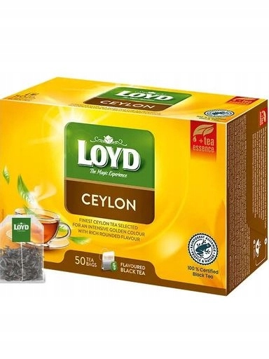 Levně Čaj černý Loyd Ceylon 50 sáčků