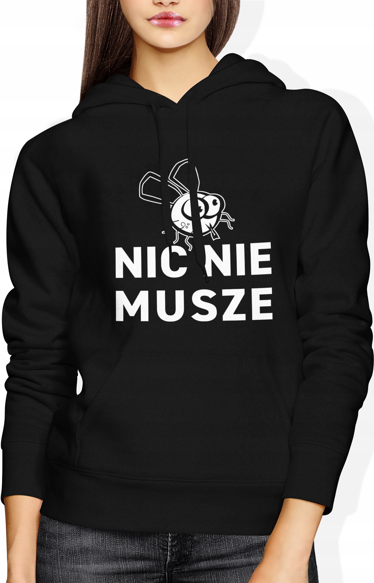 

Bluza Z Nadrukiem Damska Śmieszna Kapturem Rozm M