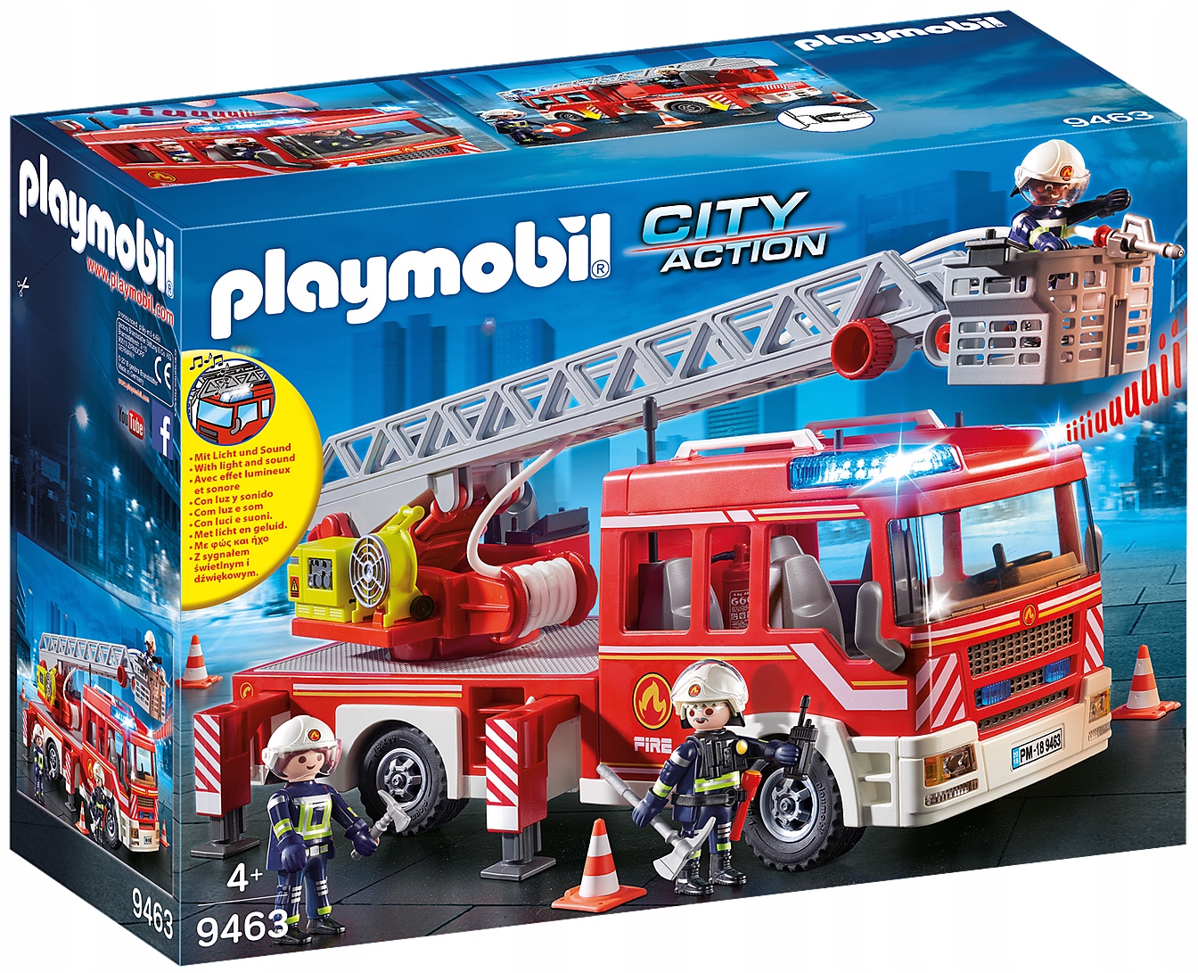 PLAYMOBIL 9463 SAMOCHÓD STRAŻACKI Z DRABINĄ
