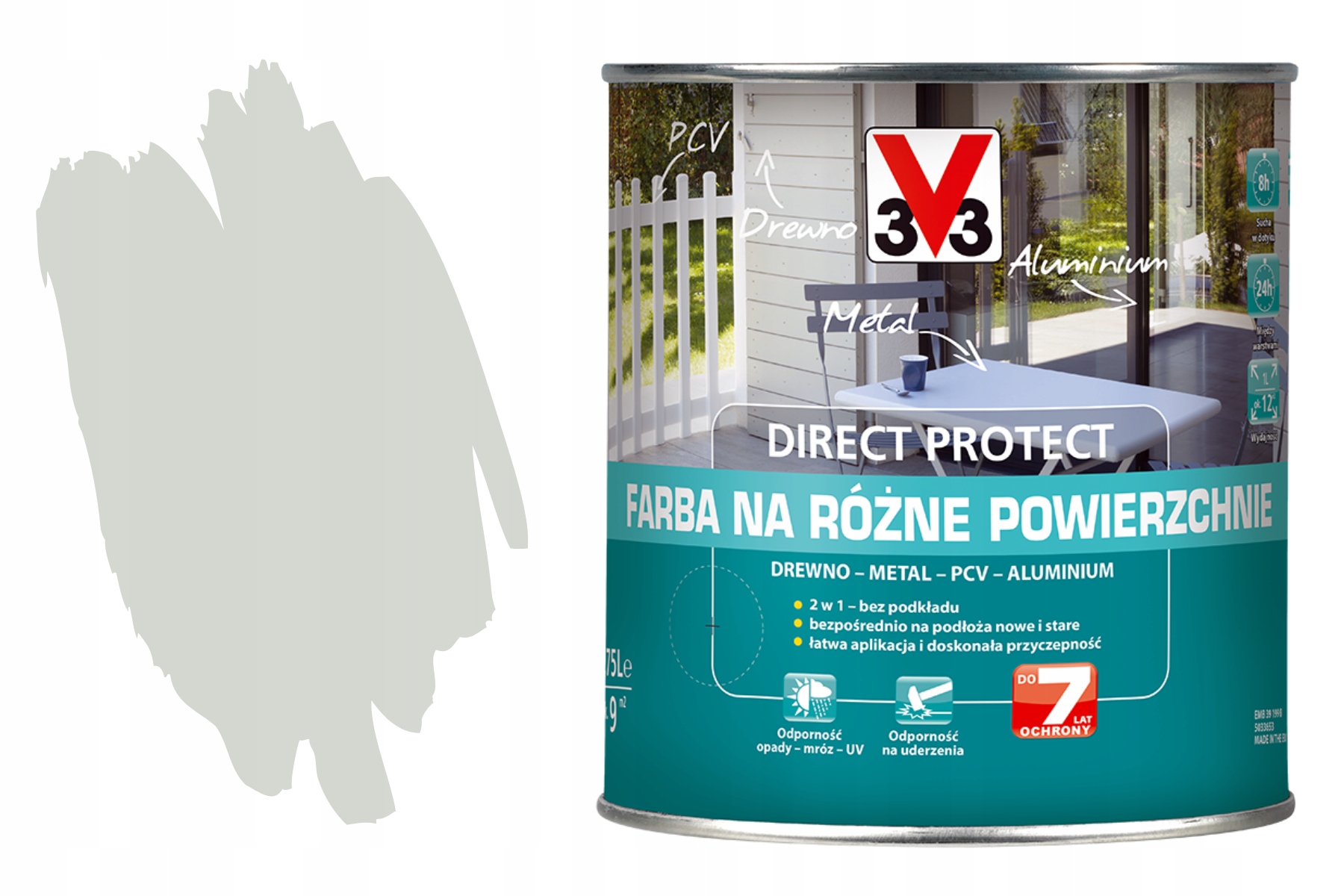 3V3 Farba Rôzne povrchy Direct Na Kov Drevo Antikorózna Hrdza