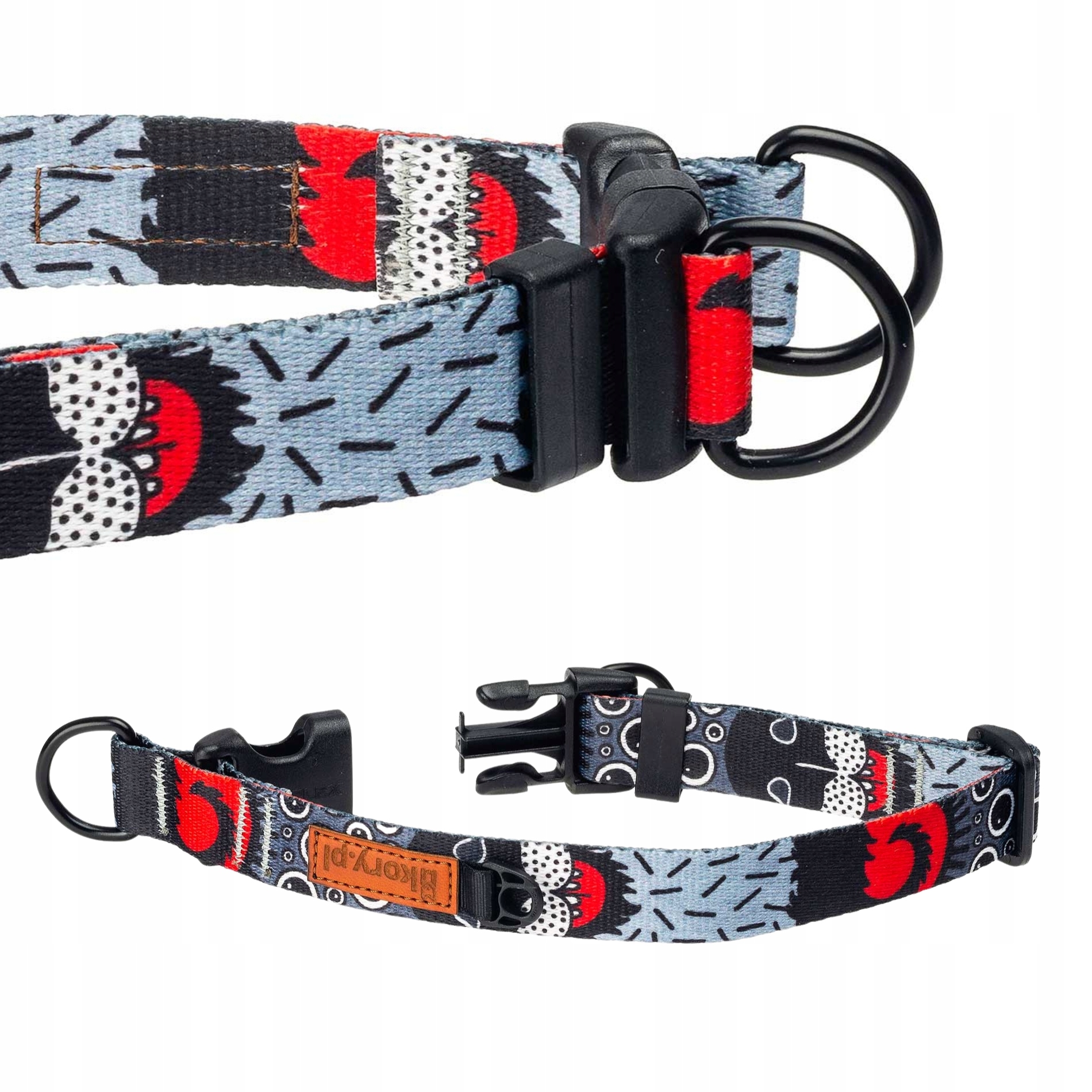 Silný Obojek široký Duraflex procházkový výcvik Velkých Plemen Psů XL 30 mm Ukory