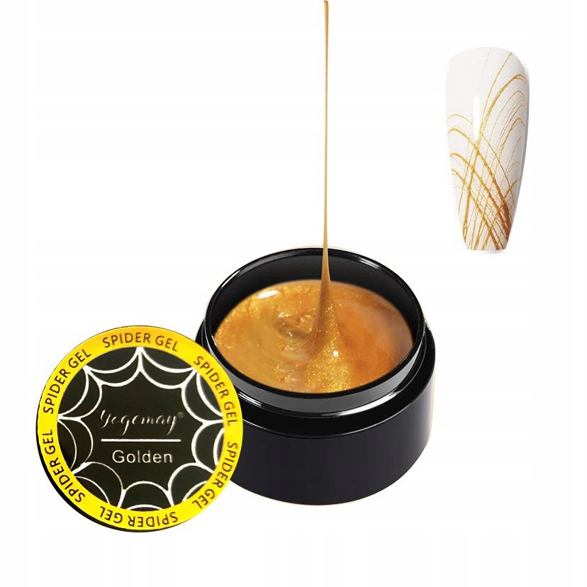 

Spider Gel Żel Golden Złoty Do Zdobień 8ml