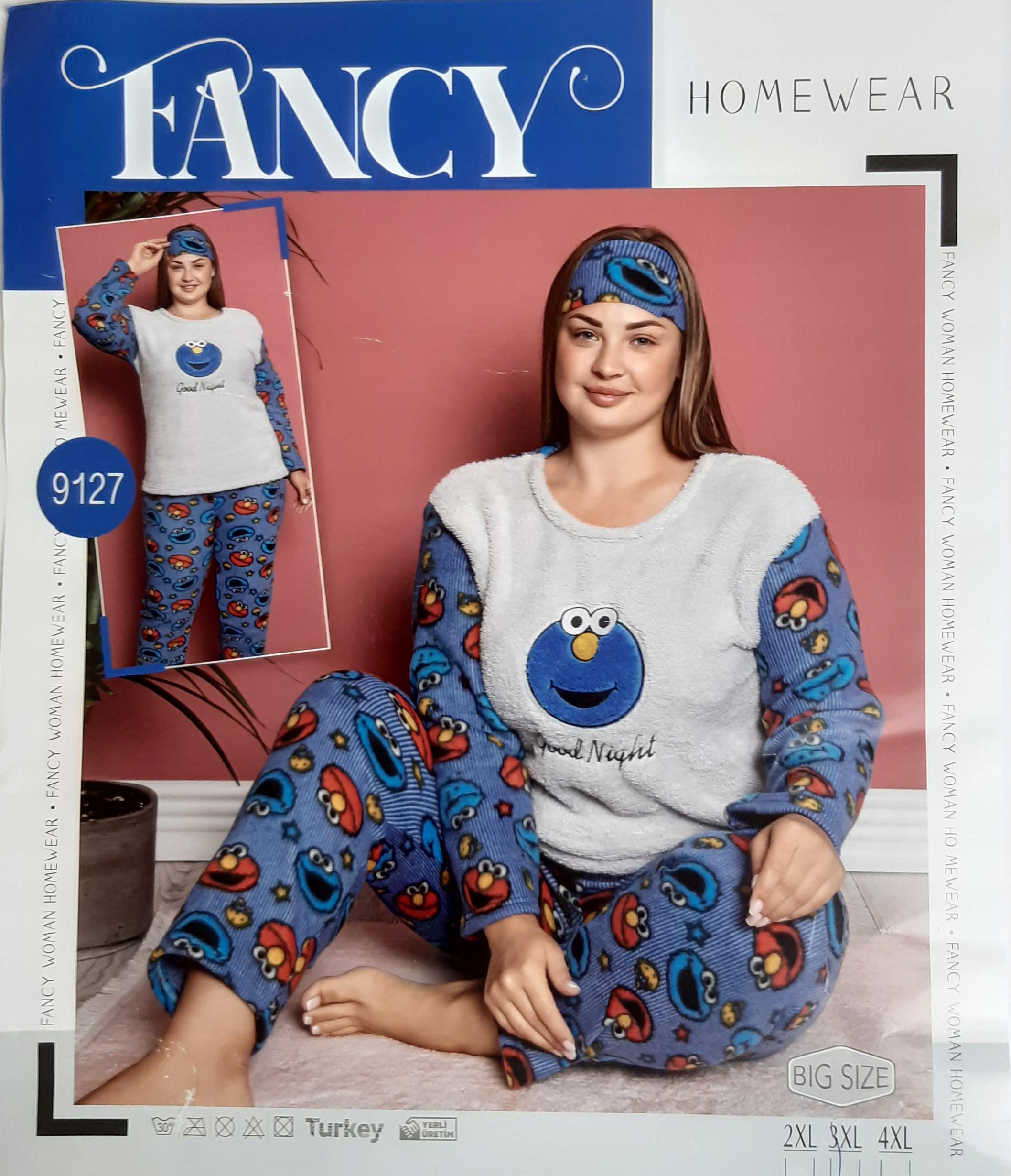 

Piżama damska gruba Elmo Soft polar wygodna XXL