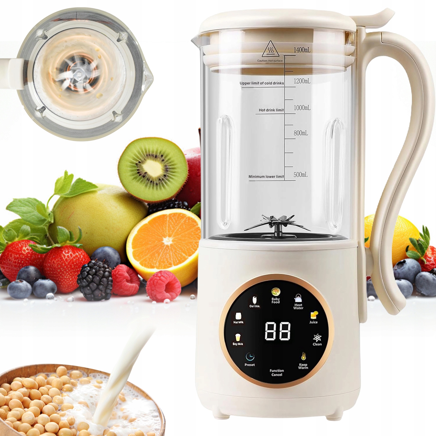 Stolní Mixér 200 W 600 W Mixér Na Smoothie Samočištění
