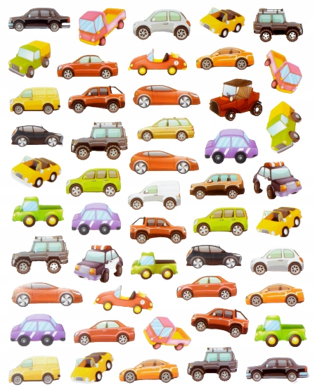 

Naklejki Puffy Motywacyjne 3D Samochody Autka Auta