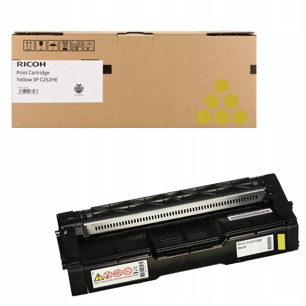 Oryginalny toner SPC252HY 407719 żółty (yellow) do Ricoh SPC252 SPC262 6K