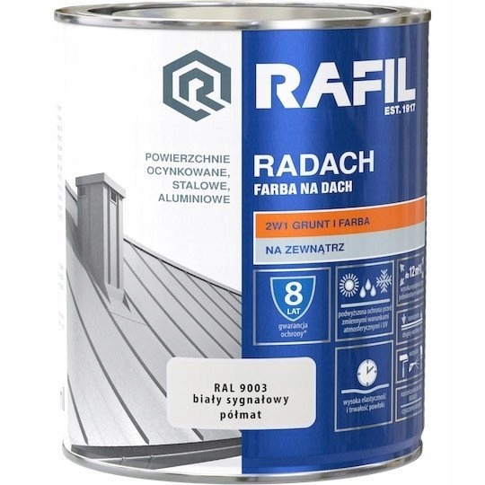 RAFIL Radach 0,75L Biały Sygnałowy RAL 9003 Półmat