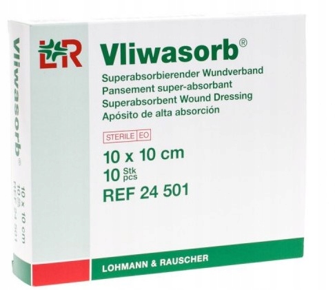 

L&r Vliwasorb 10 x 10 cm 10szt.