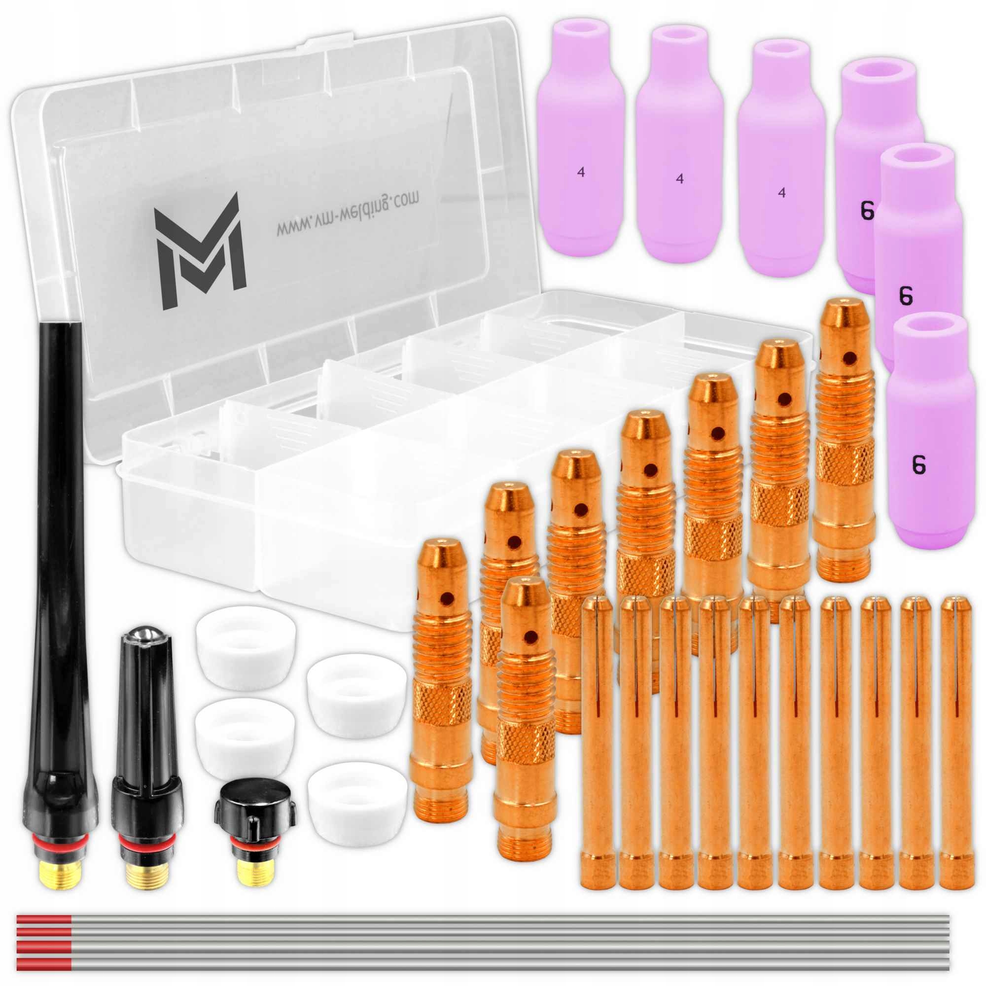 

Vogelmann Zestaw części Tig SR-17/18/26 36 el.