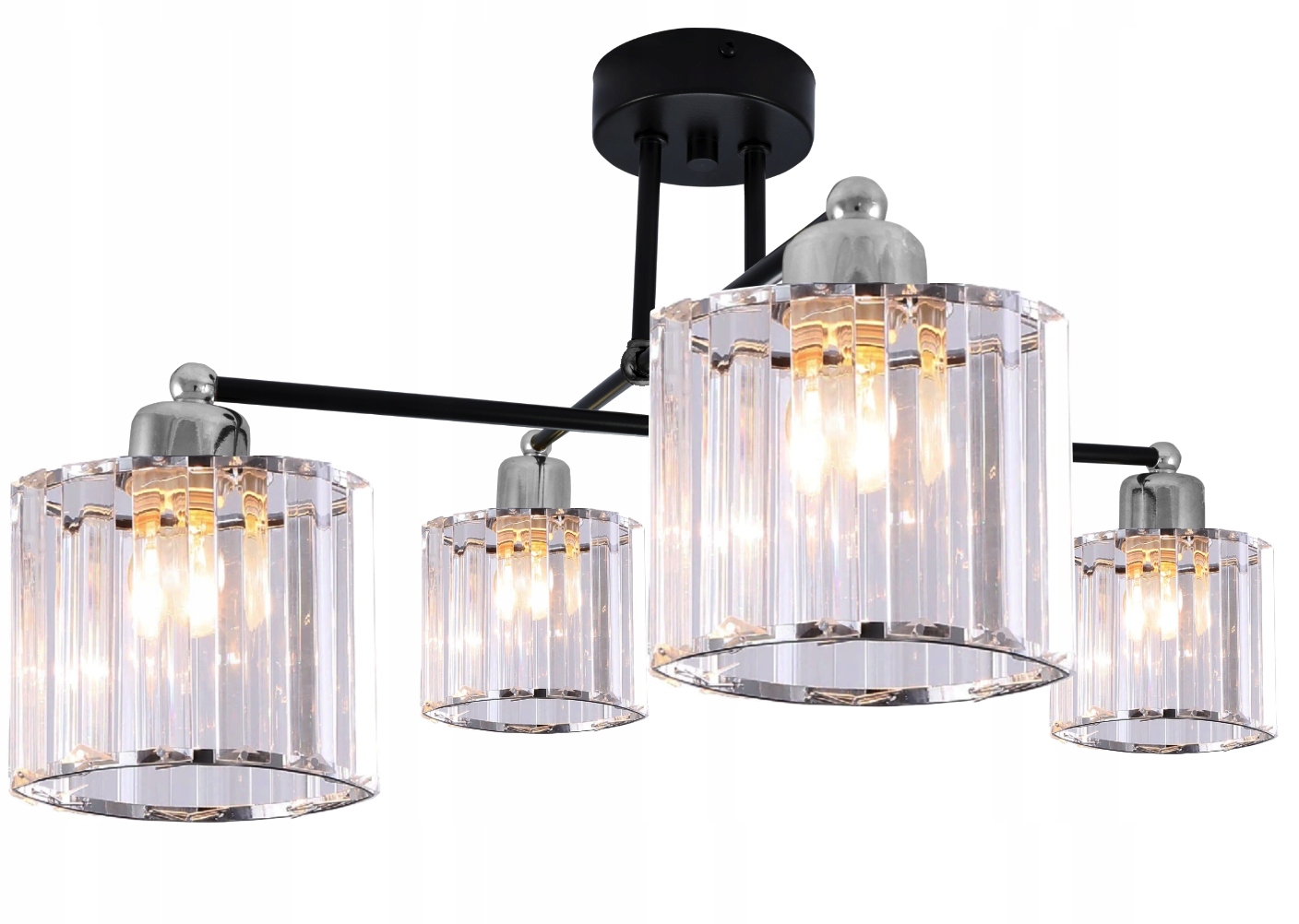 

Nowoczesna Lampa Wisząca Żyrandol Plafon Kryształ