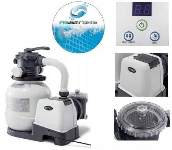 Pompa piaskowa Intex 26652 Timer Hydro 12000 l/h (26652) • Cena, Opinie ...
