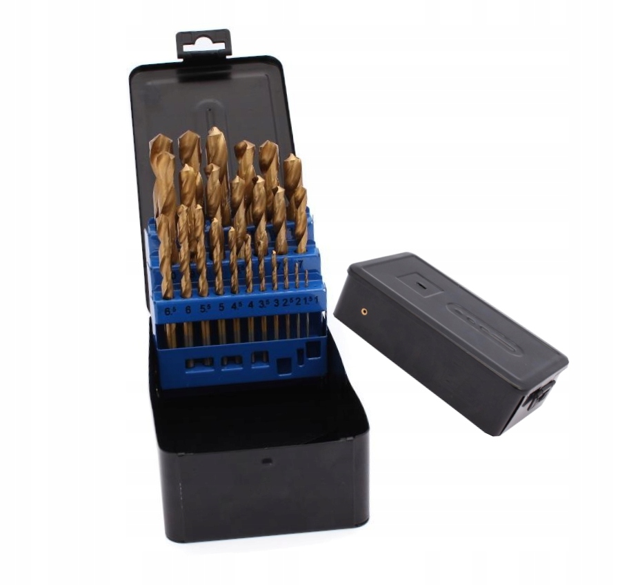 Vrtáky do kovu 25cz 1.0-13mm Hss Tytan kovová kazeta WM25T