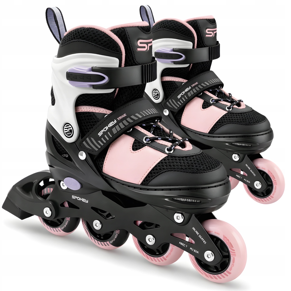 Rolki Regulowane Łyżworolki Rekreacyjne Młodzieżowe Kółka Pu 31-34 Spokey