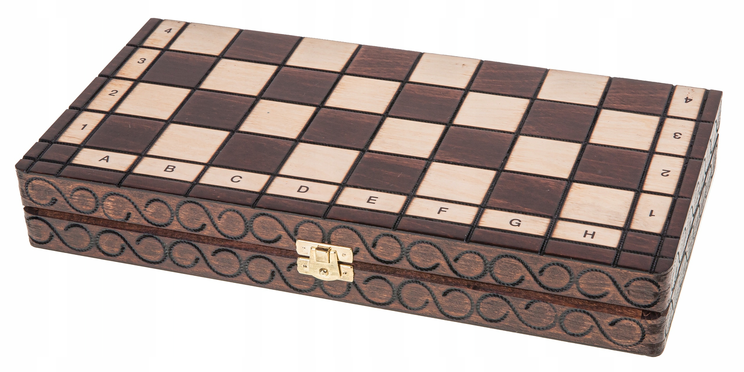 SQUARE - Szachy drewniane Klubowe Małe - 34 x 34 cm Wypalane Producent Square