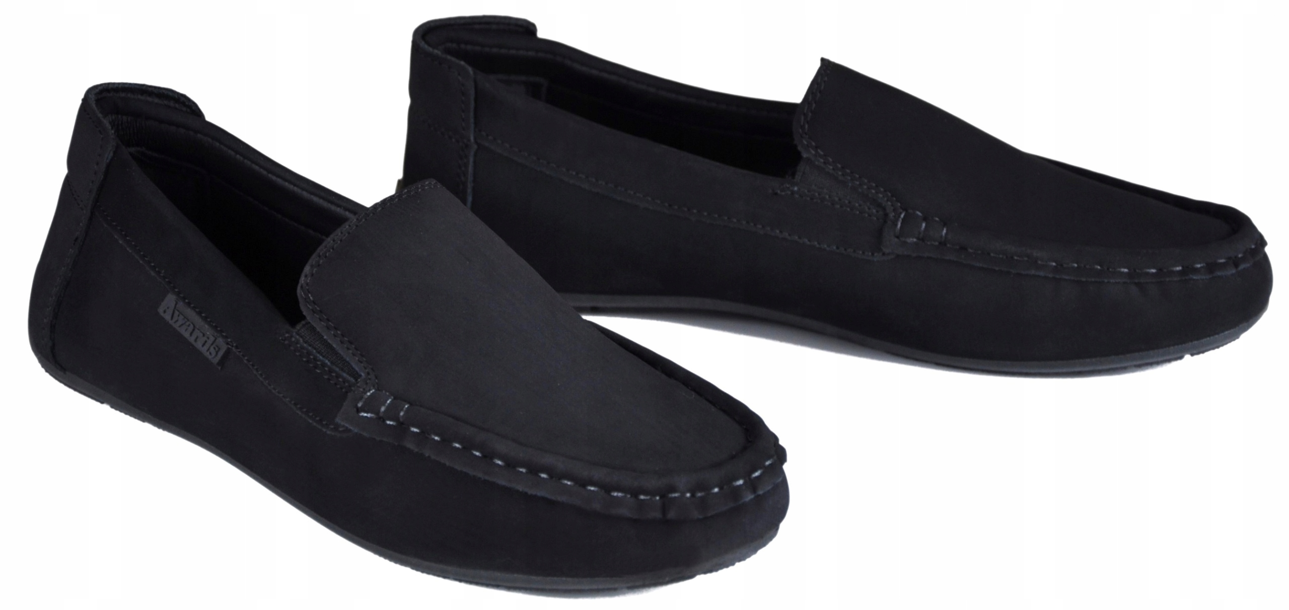 SANTO Mokasyny zgrabne wizytowe czarne eleganckie r 39 Marka Inna marka