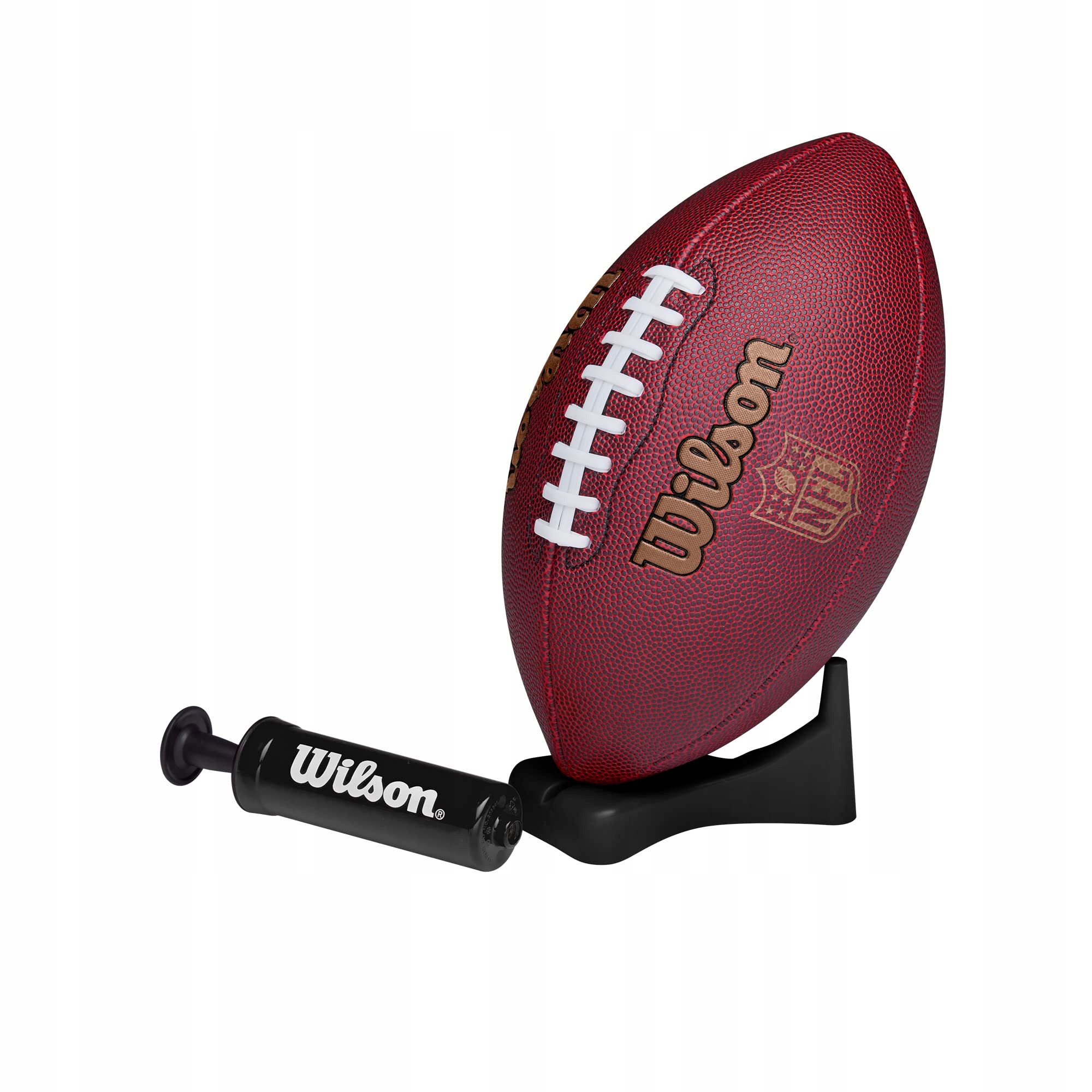Wilson American Football NFL Ignition Mixed Leather Junior Brown