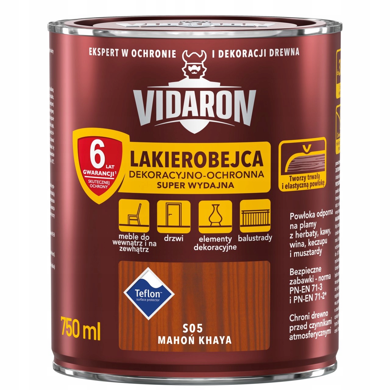 VIDARON Lakierobejca 0,75L MAHOŃ KHAYA S05