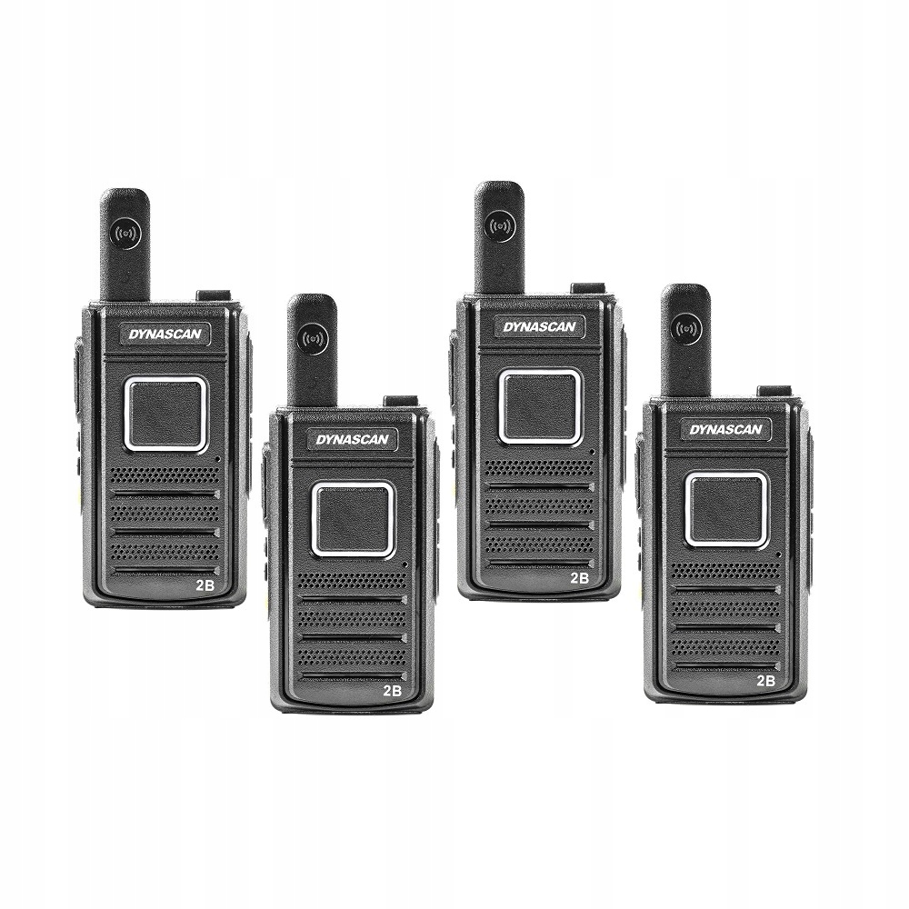 Dynascan 2B Komplet 4szt. najmniejsze krótkofalówki Mini Pmr bez zezwoleń
