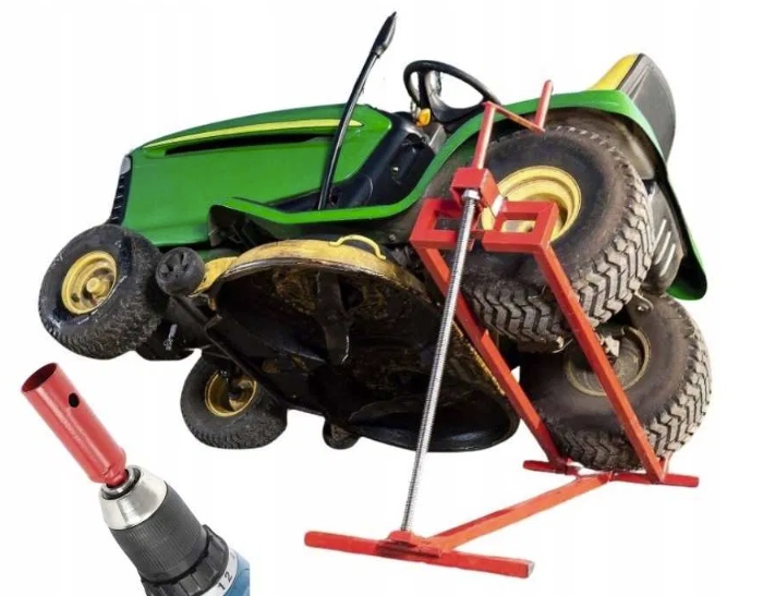 Lewarek Podnośnik Do Kosiarki Quada Traktorka Atv 450 Kg Serwisowy +adapter