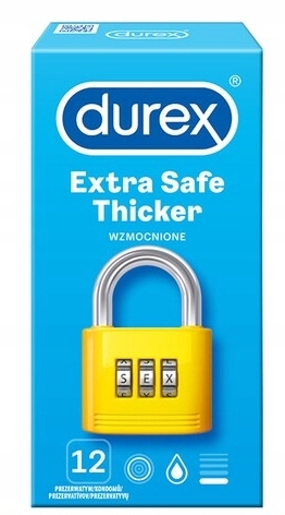 

Prezerwatywy Durex Extra Safe 12 Sztuk