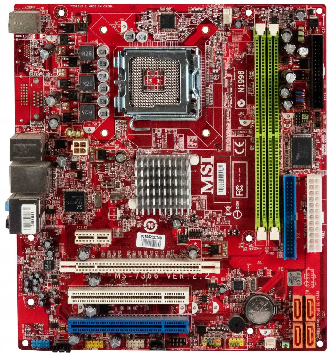 Msi MS-7366 Ver: 2.2 s.775 DDR2 Pci mATX
