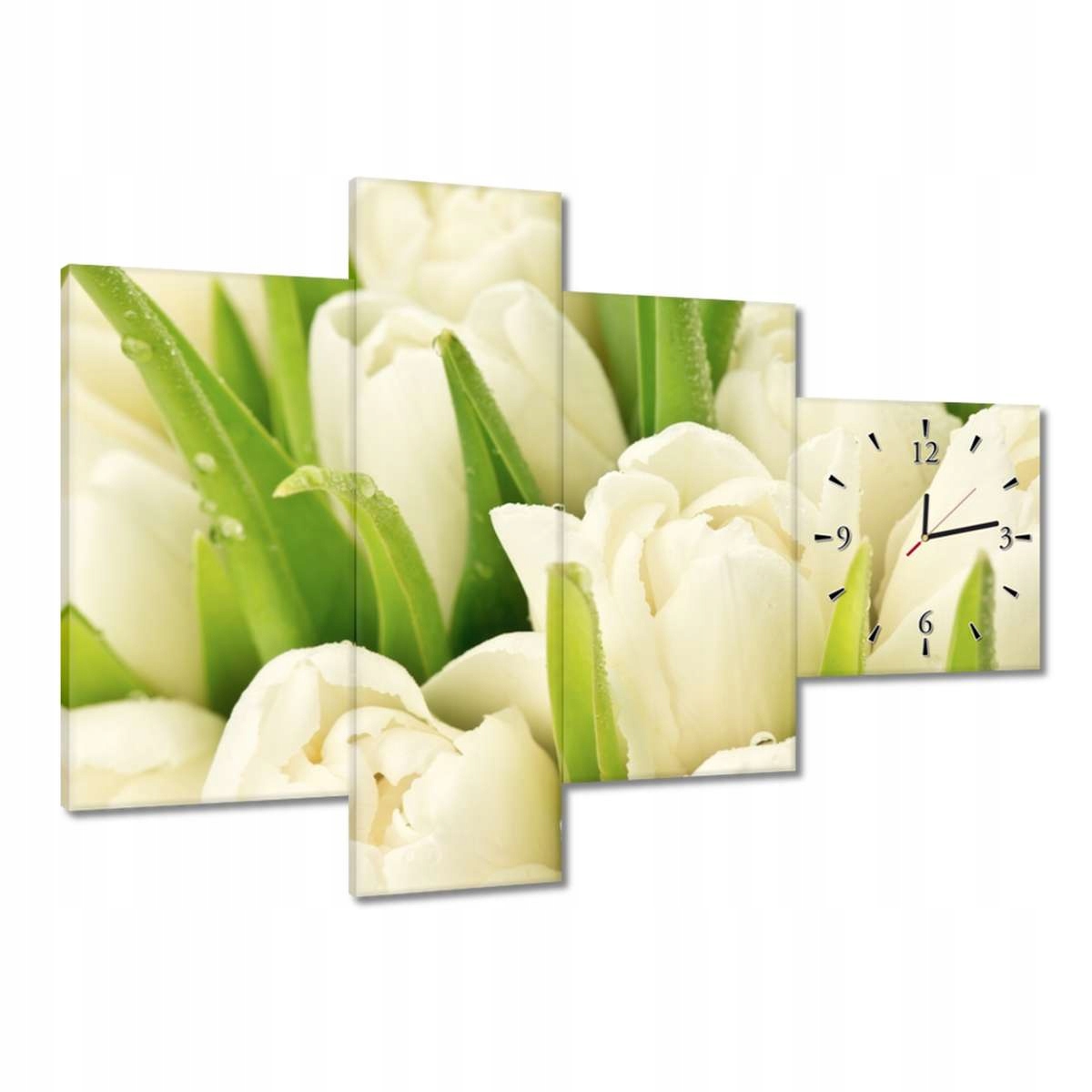 Hodiny 100x70 Jemné tulipány