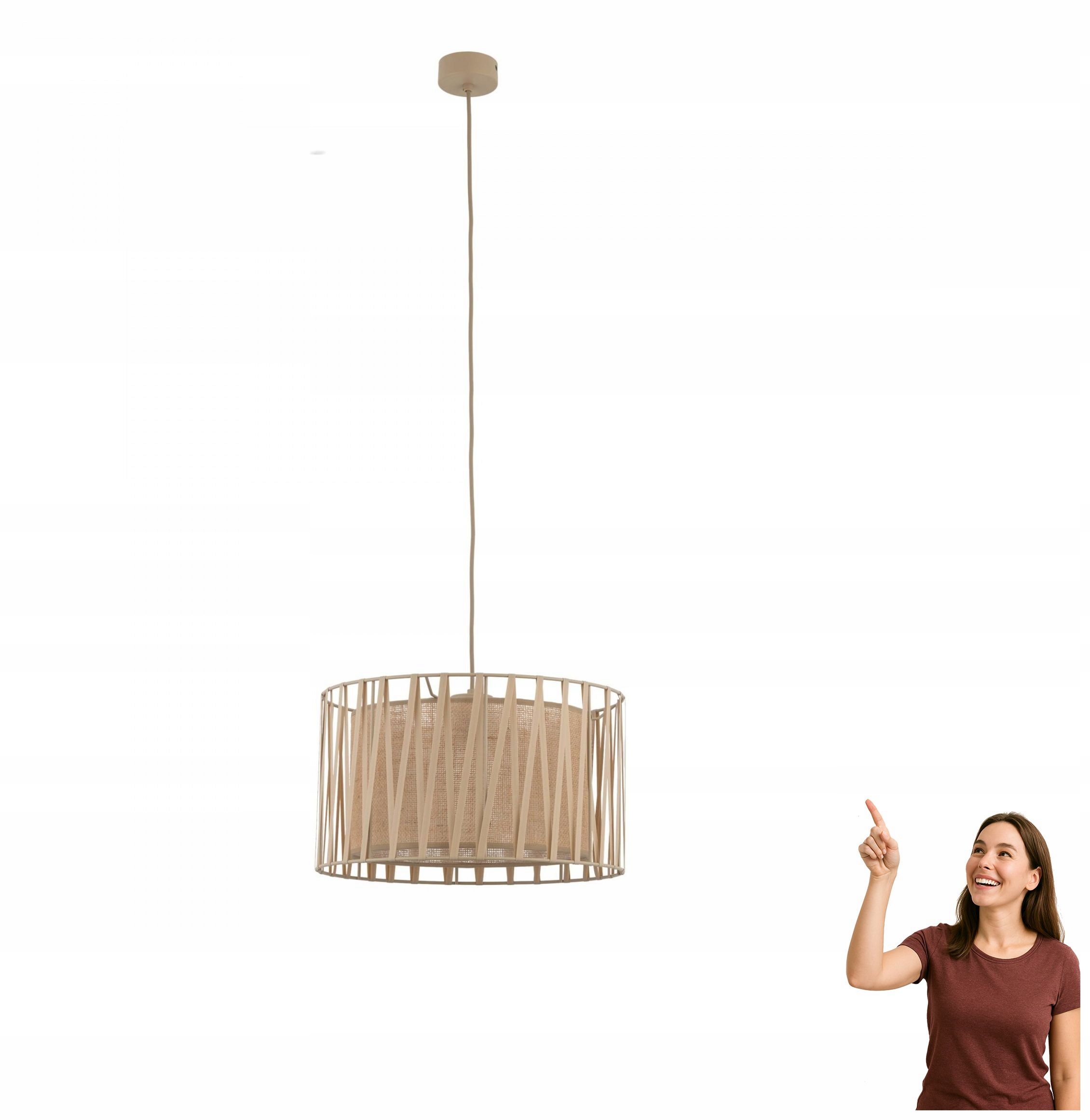 Závesná lampa Tk Lighting Harmony Sabia Juta 11460