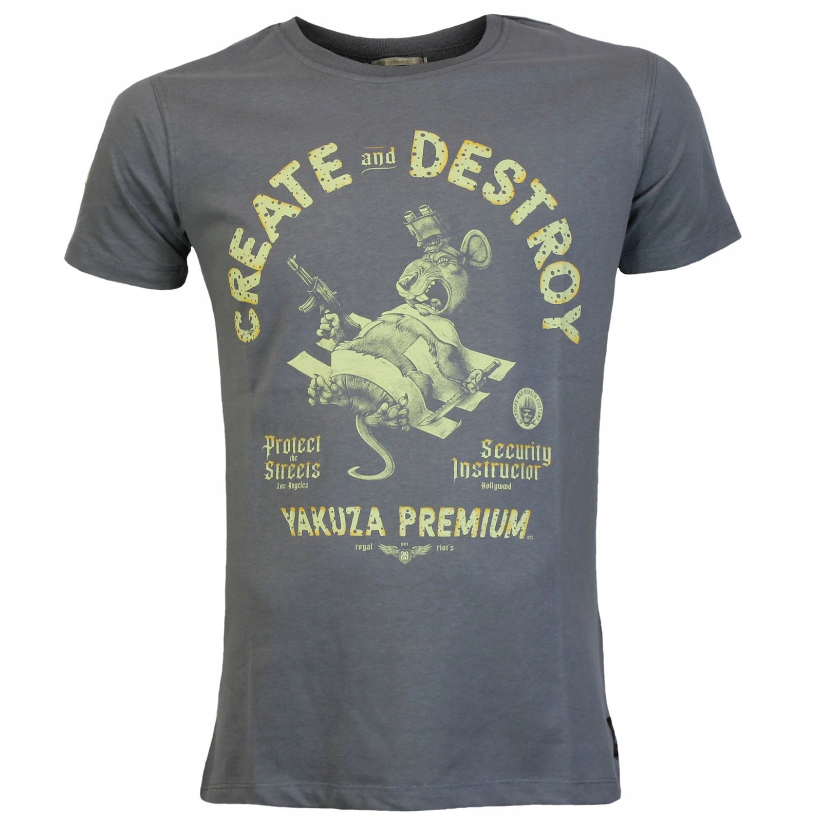 Tričko Yakuza Premium 3701 šedé, Create and Destroy NK-3701G/XL