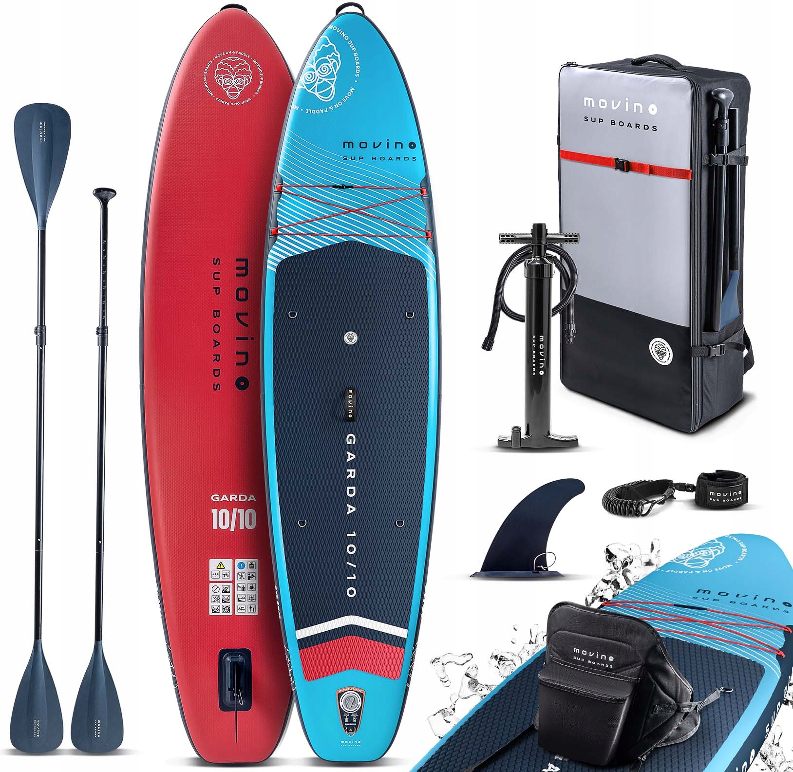 Deska Sup Movino Garda 10'10" stand up paddle z siedziskiem kajakowym 330cm