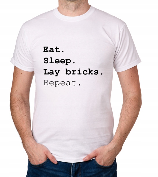 

koszulka Eat Sleep Lay Bricks Repeat prezent