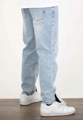 Kalhoty Prosto Tapered Serif modré