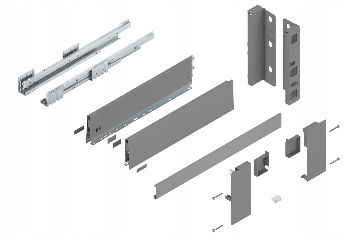 Blum Merivobox 600 Šuplík střední K Vnitřní šedá 70 kg