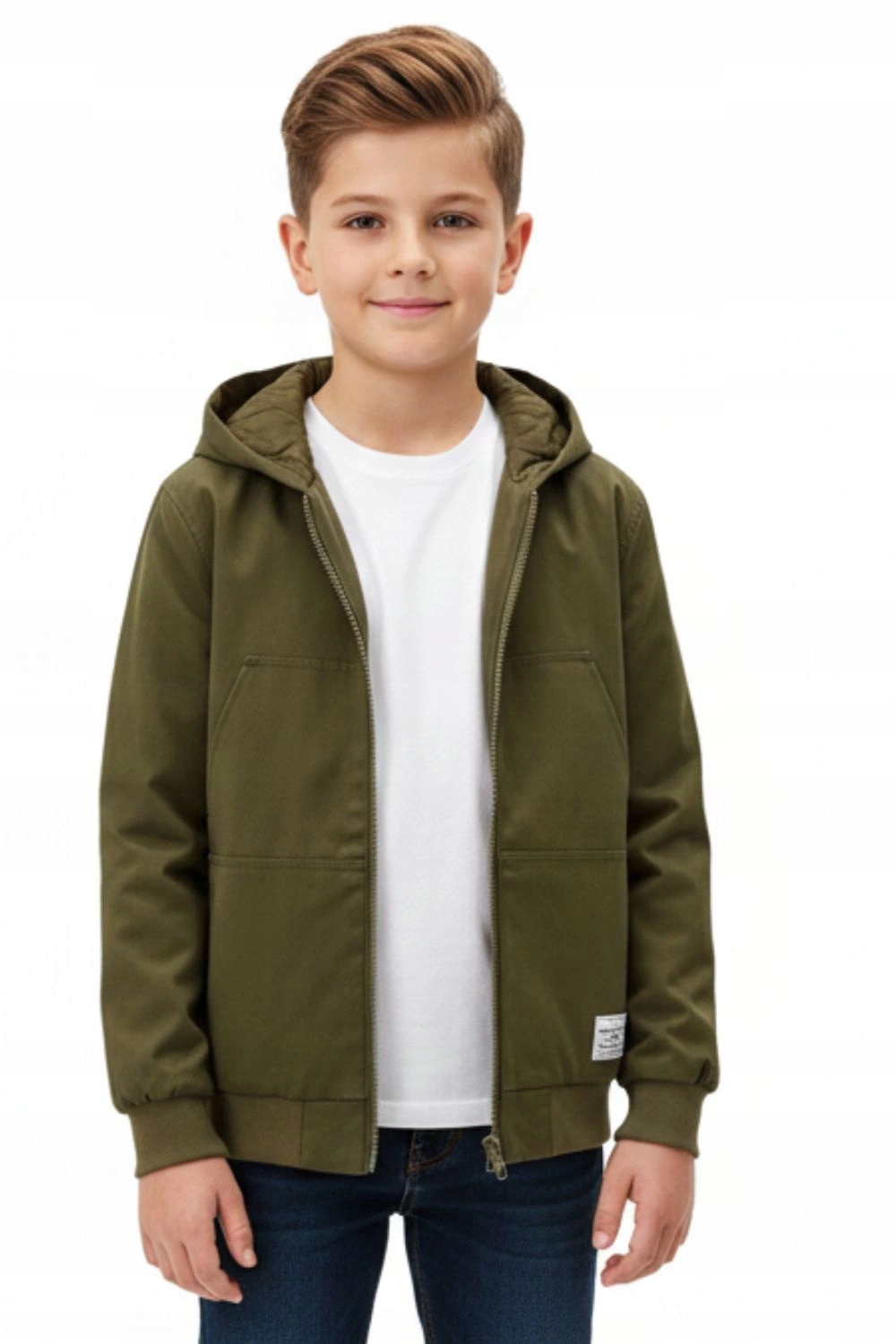 Kurtka DC Shoes młodzieżowa khaki ocieplana z kapturem przejściowa r 10/S
