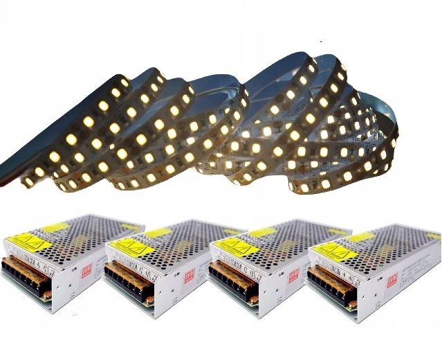 Sada Led pásikov 2835 120LED/m teplá biela 8 mm stropné osvetlenie 40 m