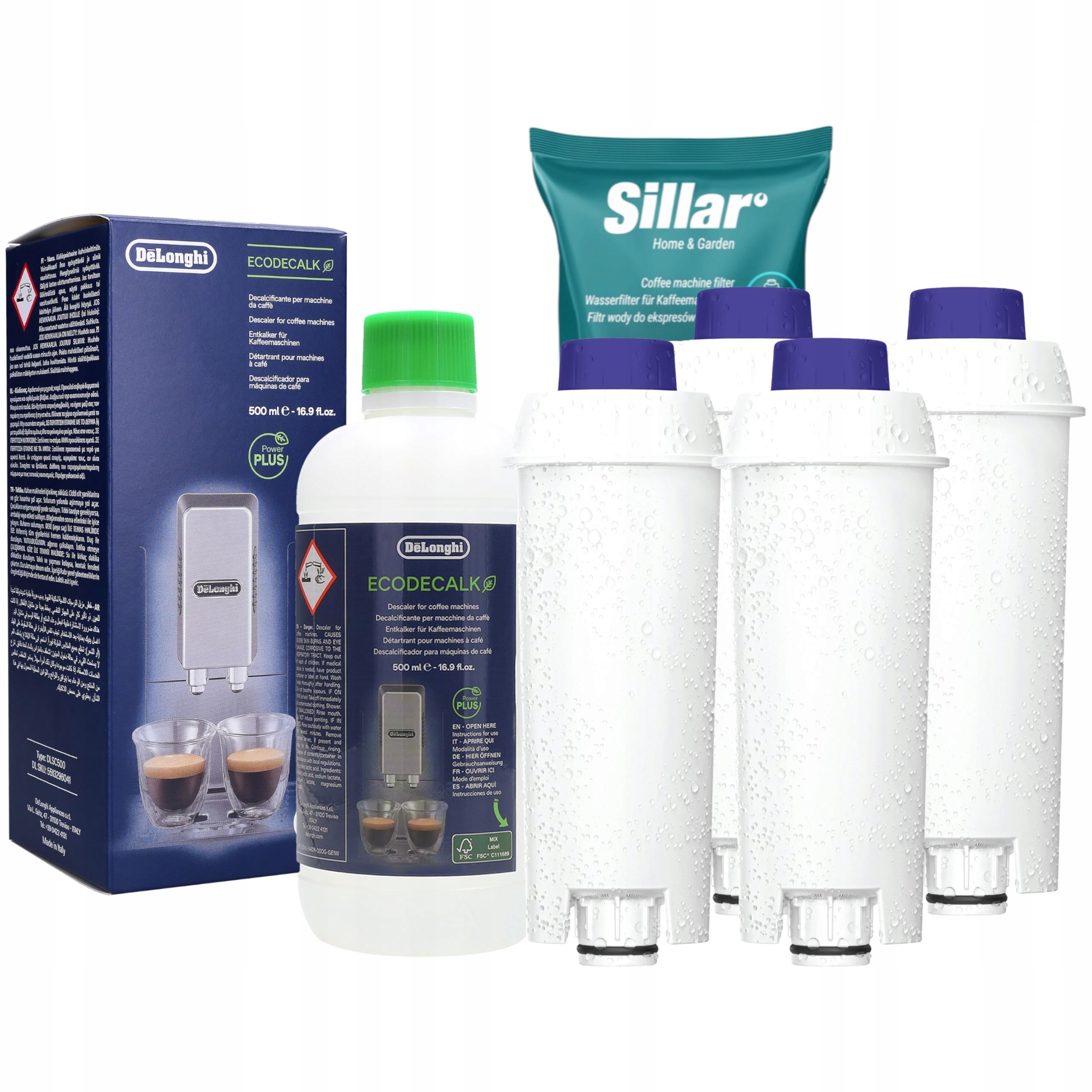 Odkamieniacz Delonghi 0,5l 4 filtr do wody do ekspresu Delonghi Magnifica