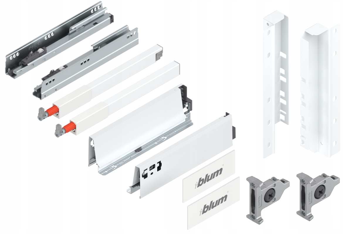 Blum Šuplík 300 zásuvka vysoká D bílá 30 kg