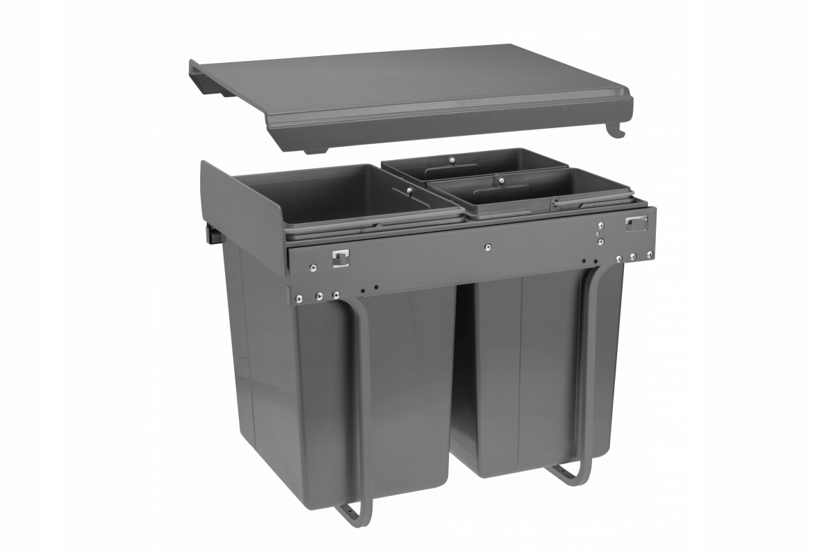 Levně Nádoba Gtv Practi Eco, vedení H45, 400, 20L+2x10L, antracit