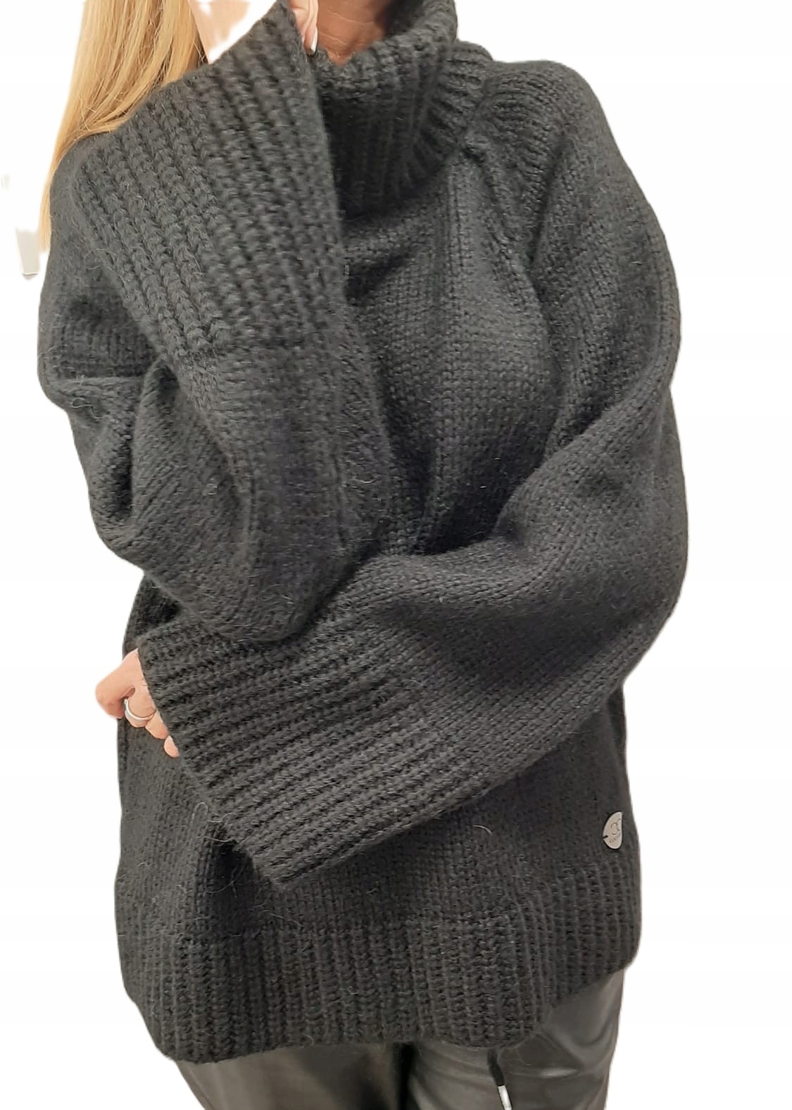 Cocomore Golfový svetr s vlnou Oversize, černý, New