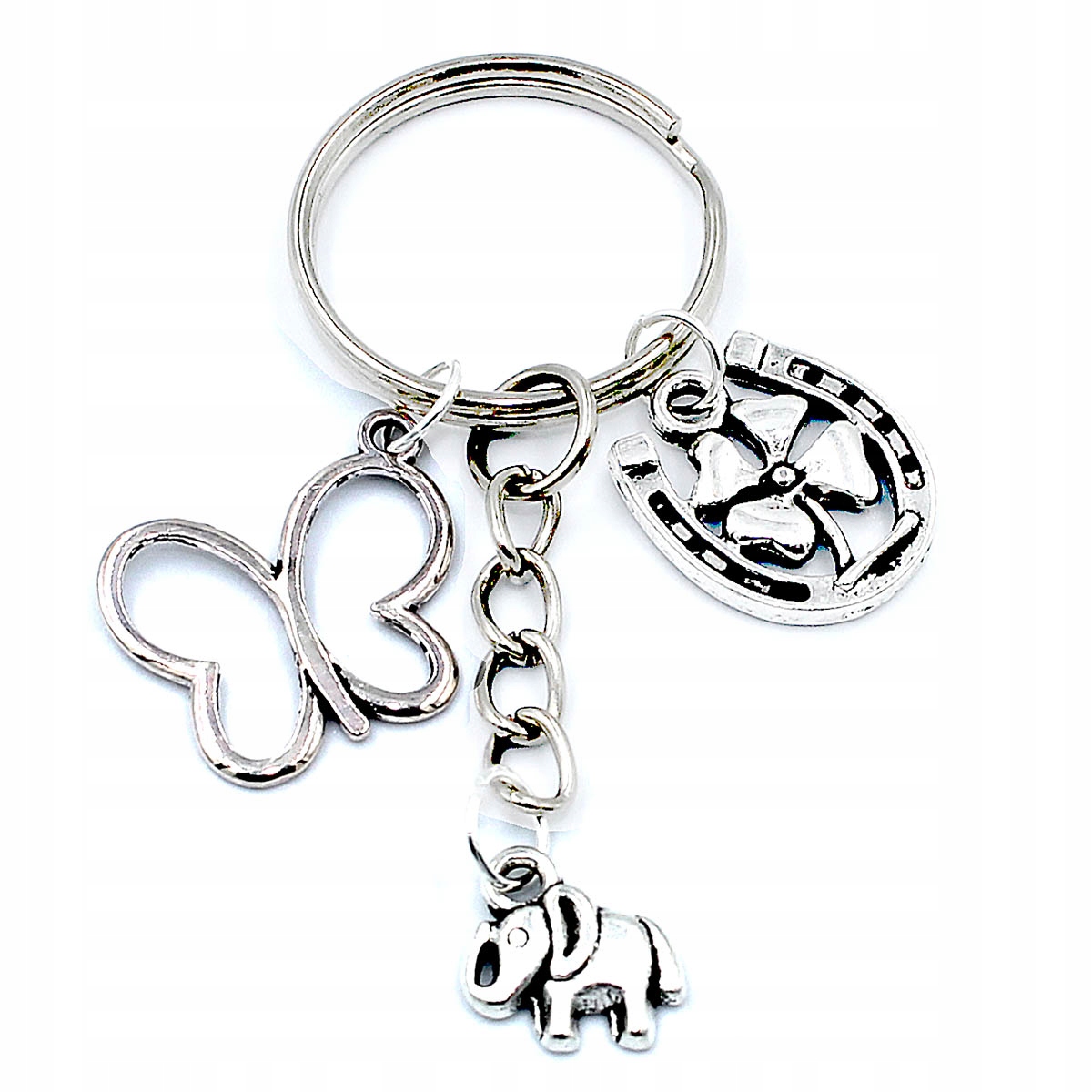 

Brelok Do Kluczy Baza Breloka Słoń Motyl Podkowa