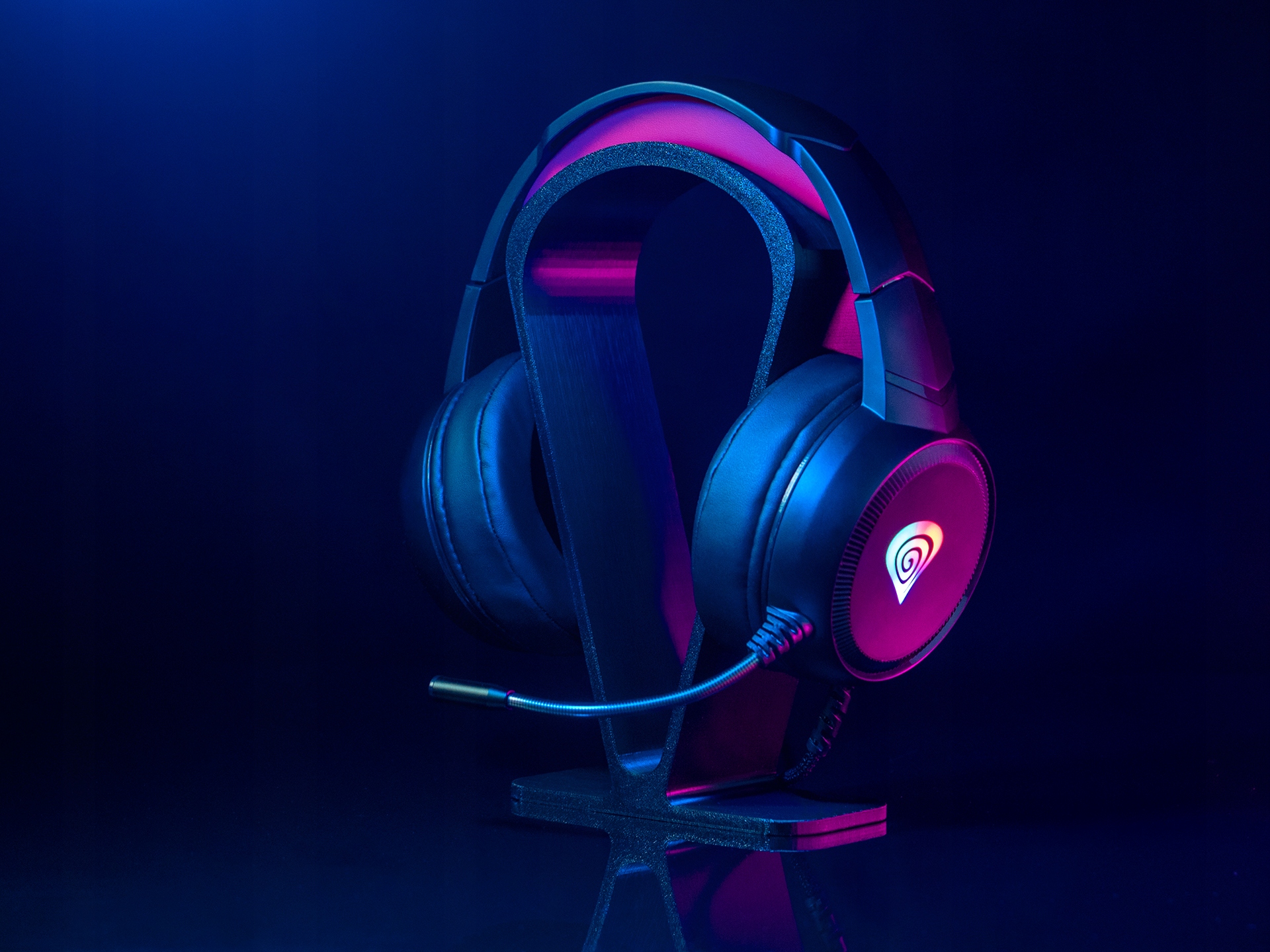 Słuchawki z mikrofonem gamingowe graczy RGB LED PC Regulacja głośności tak