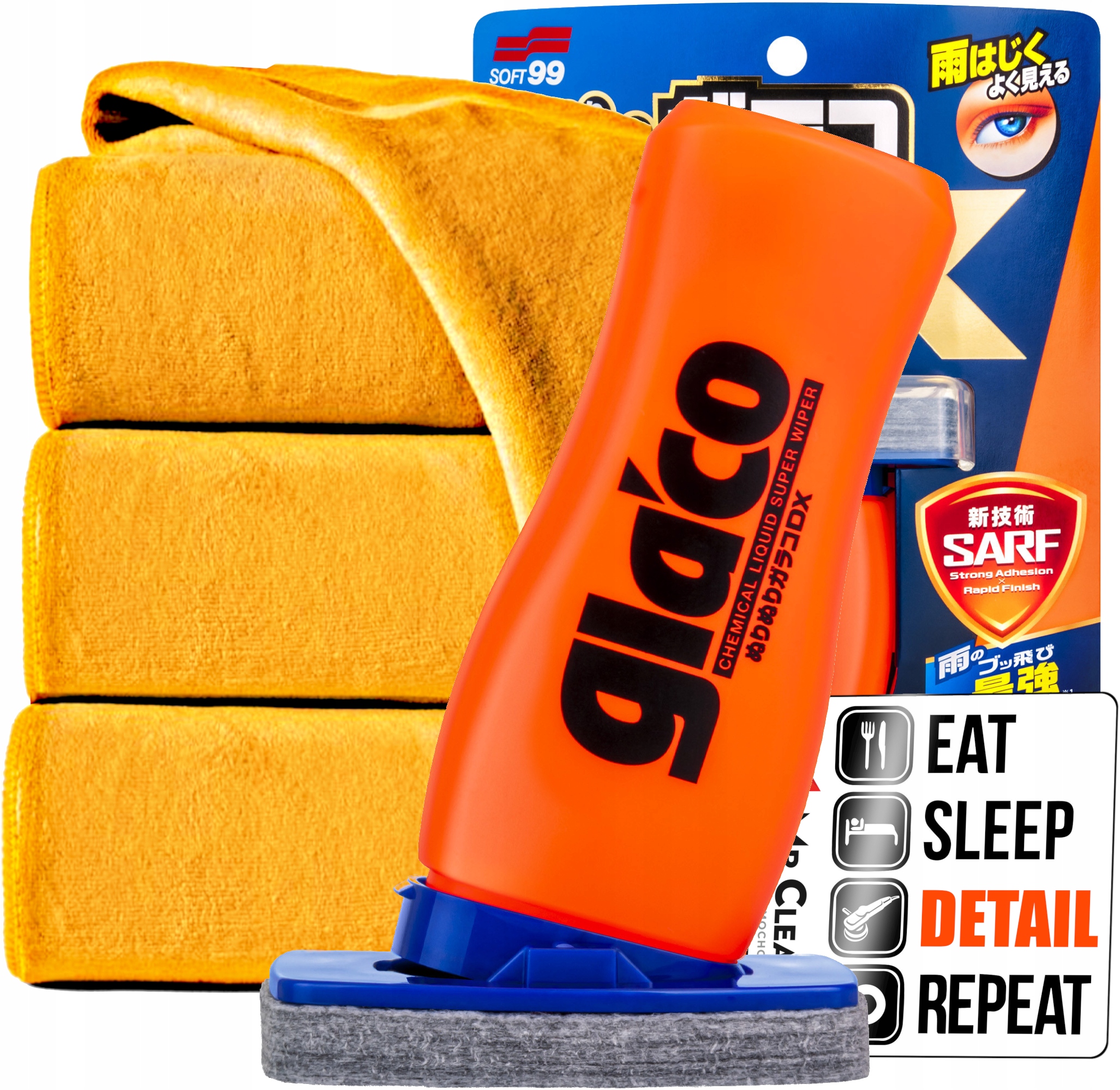 SOFT99 GLACO DX PŁYNNA WYCIERACZKA DO SZYB KROPELKOWANIE 110 ML