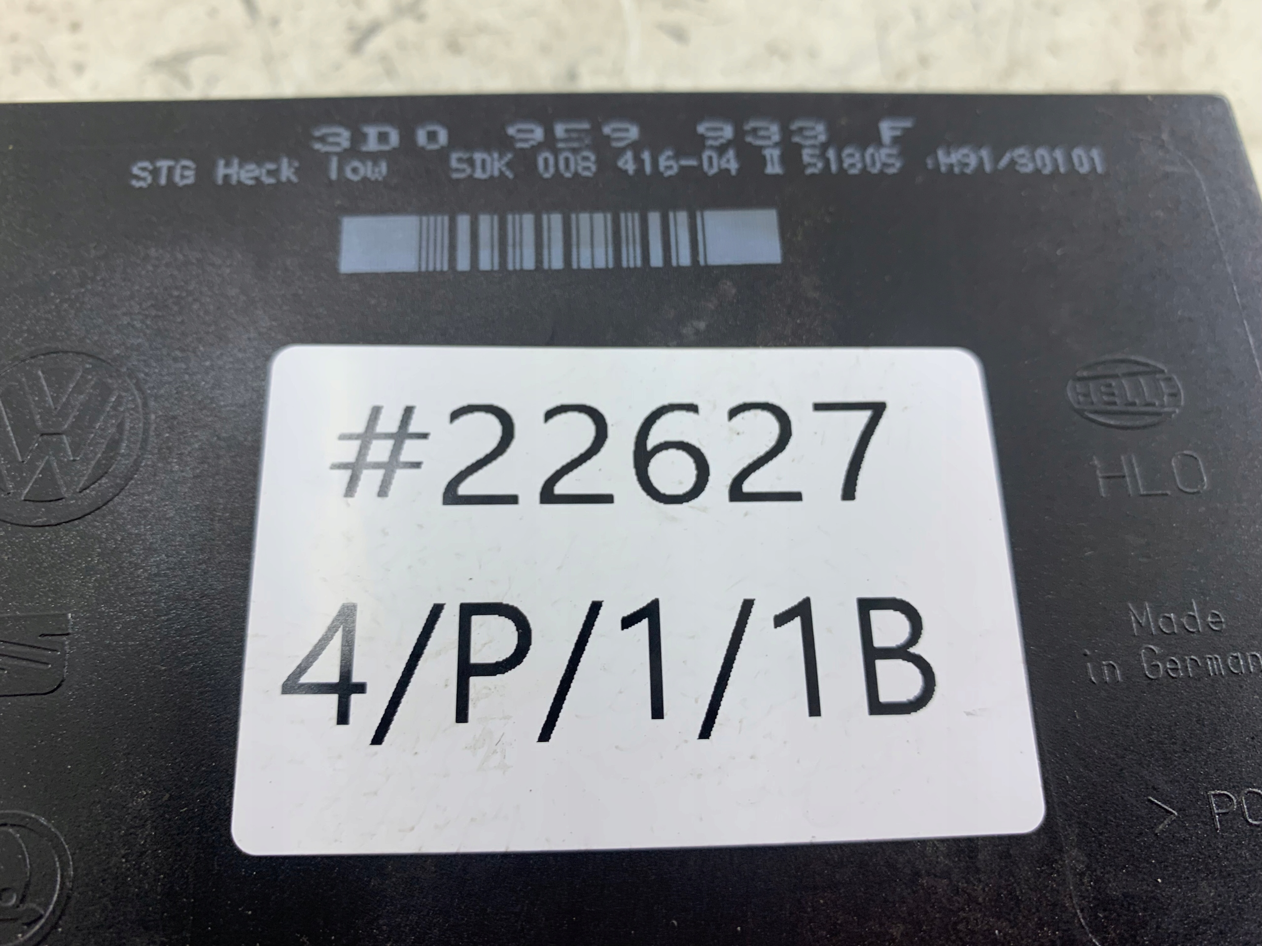 VW PHAETON and control unit comfort control unit 3D0959933F