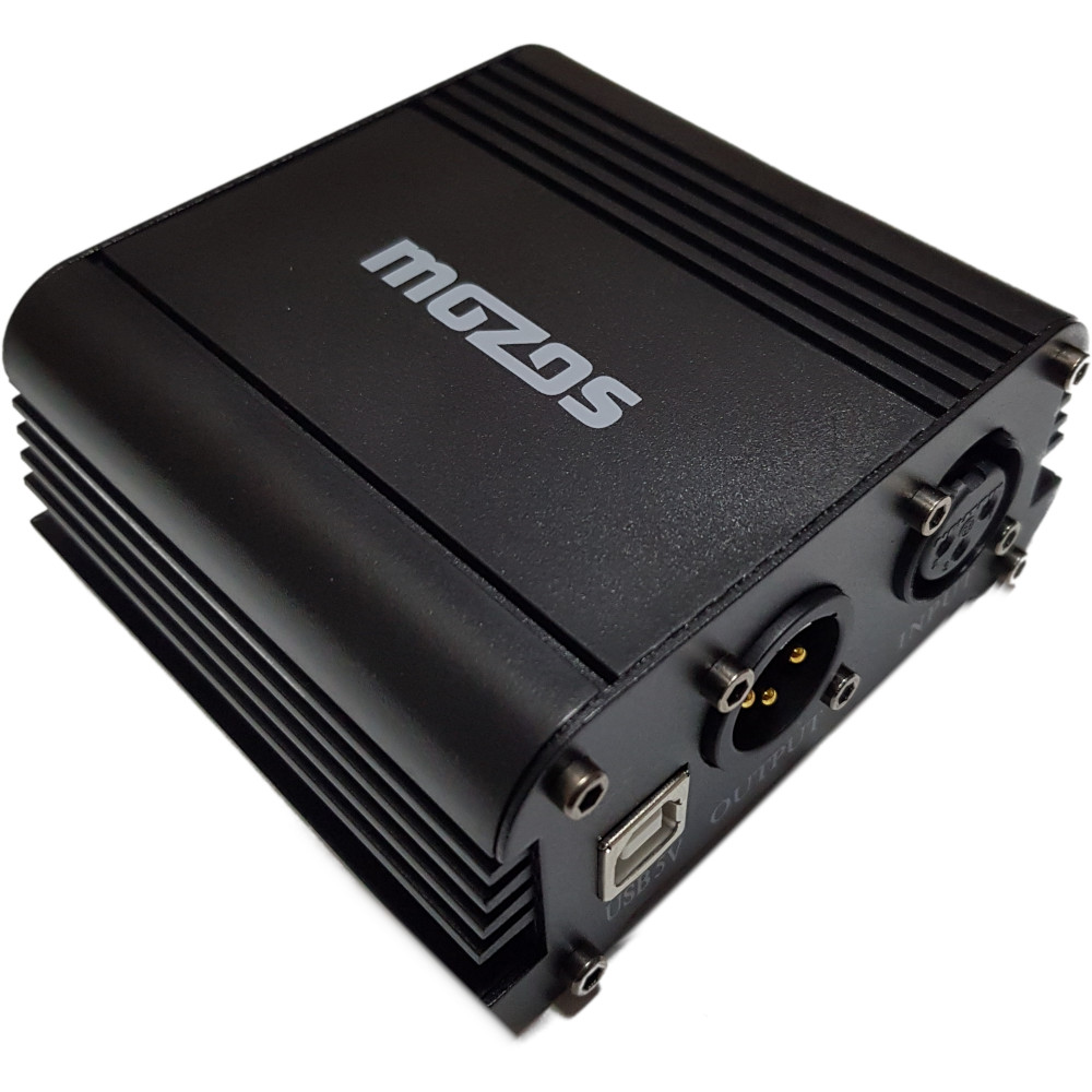 

Zasilacz Phantom +48V Do Mikrofonów Xlr Wzmacniacz